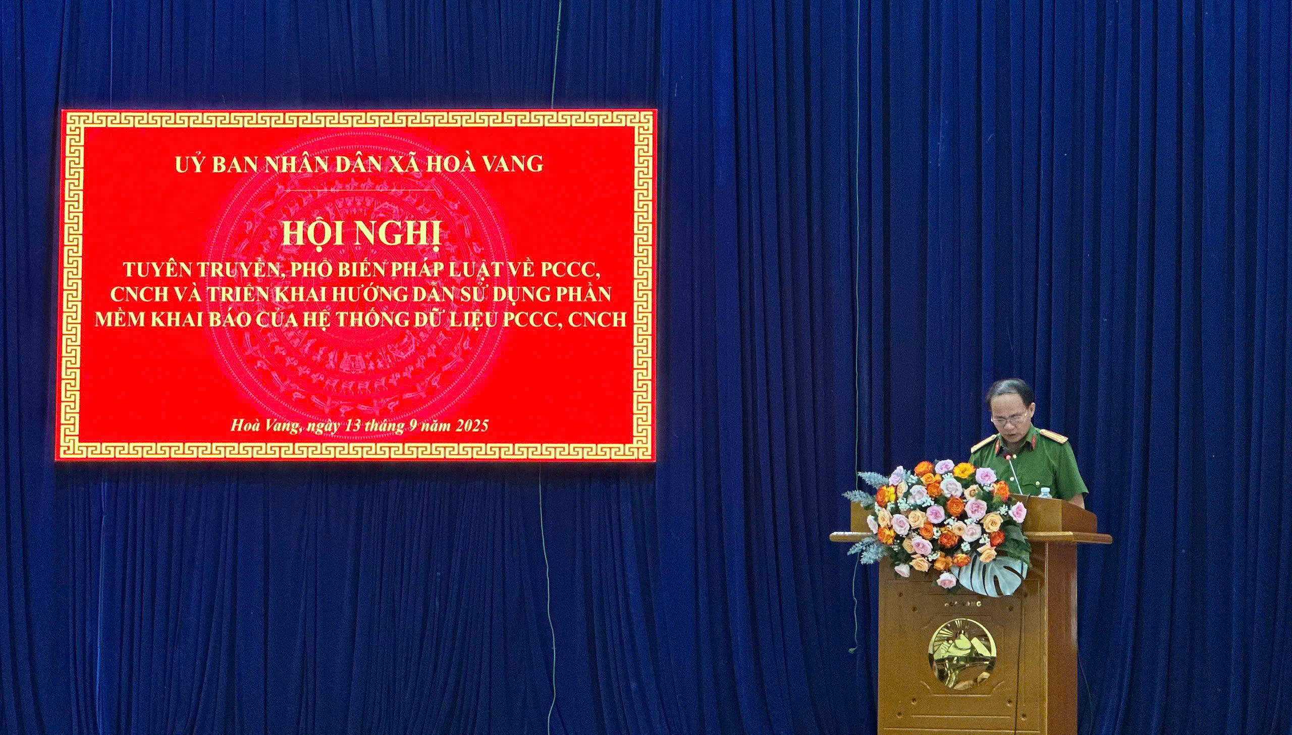 Hòa Vang: Tăng cường tuyên truyền, triển khai phần mềm quản lý dữ liệu PCCC