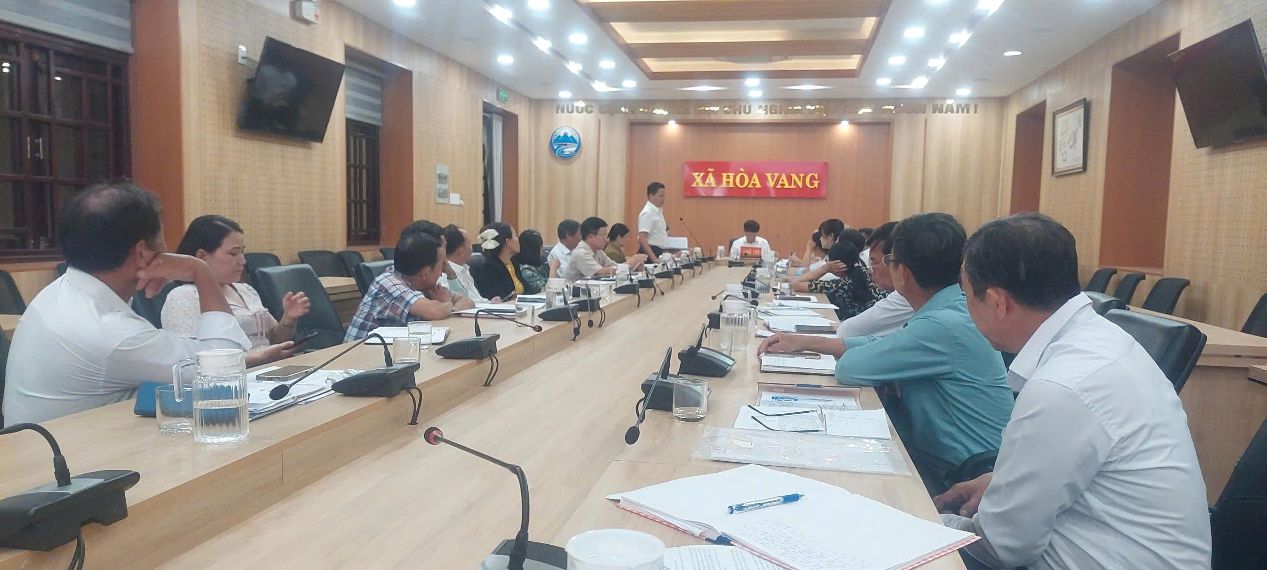 HÒA VANG: HỘI NGHỊ GIAO BAN THƯỜNG TRỰC HĐND VỚI TỔ ĐẠI BIỂU HĐND QUÝ III NĂM 2025