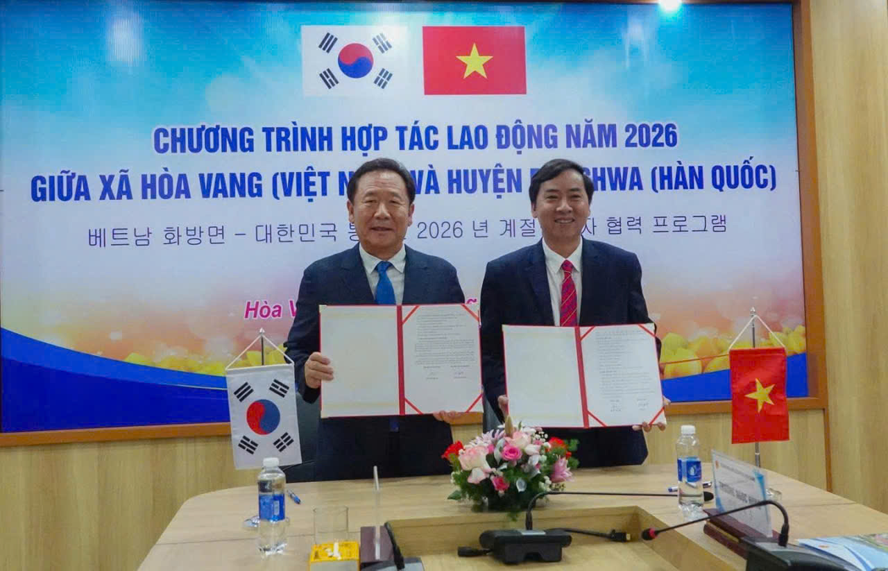 Hòa Vang ký kết hợp tác với huyện Bonghwa, mở rộng cơ hội việc làm tại Hàn Quốc