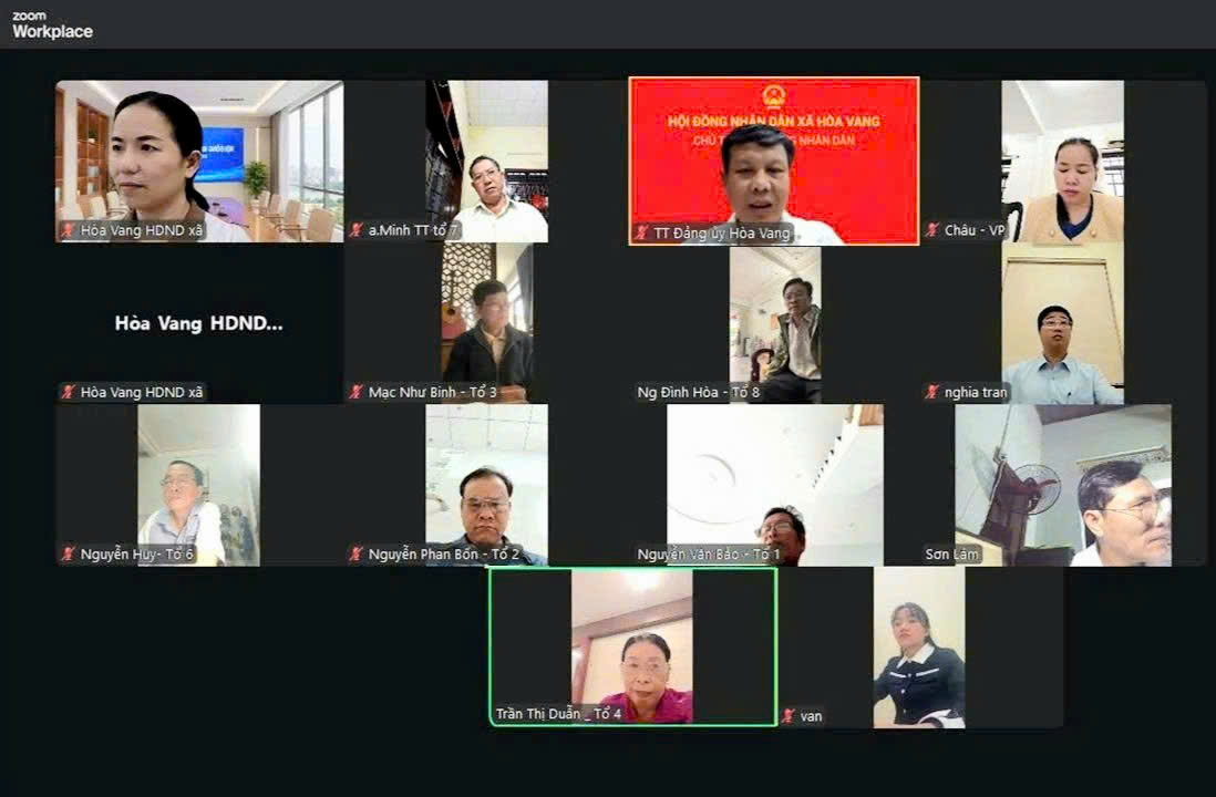 THƯỜNG TRỰC HĐND XÃ HÒA VANG HỌP TRỰC TUYẾN THỐNG NHẤT NỘI DUNG TỔNG HỢP Ý KIẾN CỬ TRI TRƯỚC KỲ HỌP THỨ 3