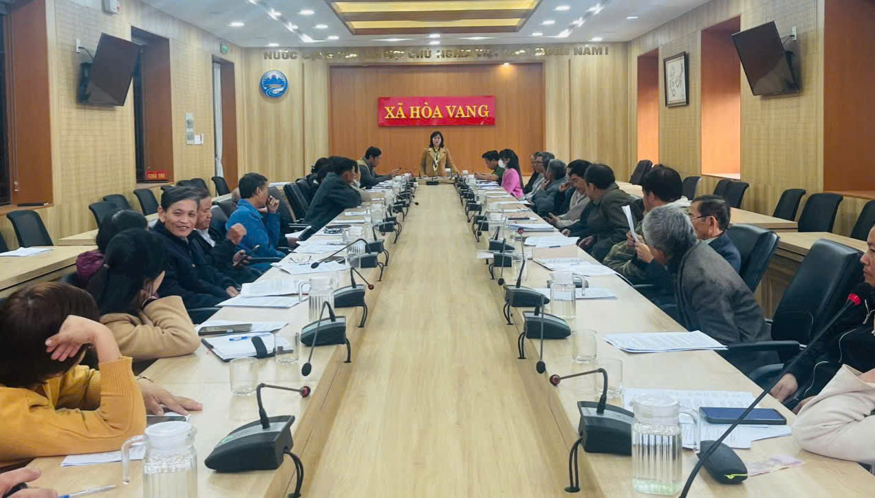 Ban chỉ đạo Tổng điều tra kinh tế xã Hoà Vang tổ chức cuộc họp triển khai Tổng điều tra kinh tế năm 2026 trên địa bàn xã Hoà Vang