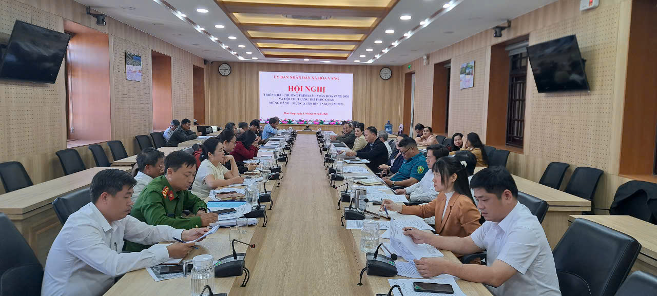 Hòa Vang triển khai kế hoạch Tổ chức chương trình “Sắc Xuân Hòa Vang 2026”