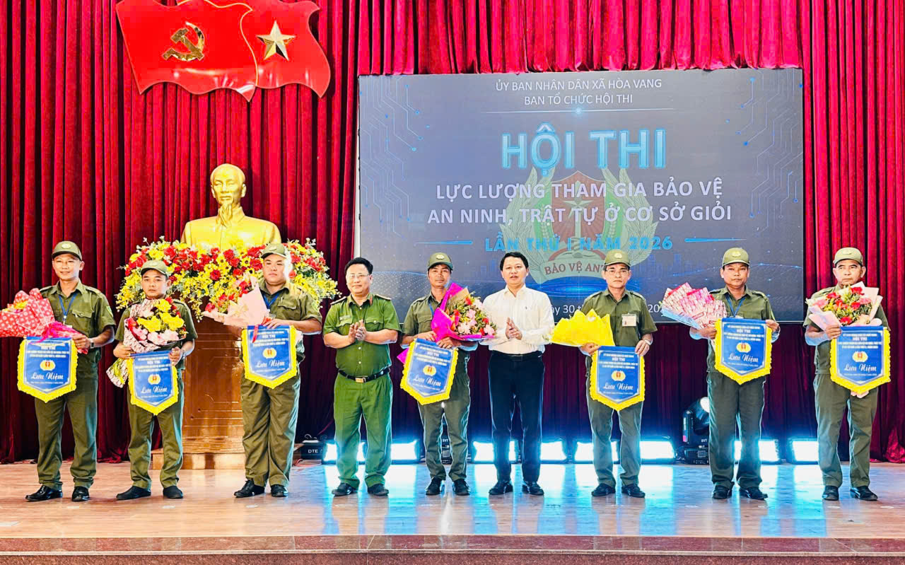 Sôi nổi Hội thi lực lượng tham gia bảo vệ an ninh, trật tự ở cơ sở giỏi xã Hòa Vang