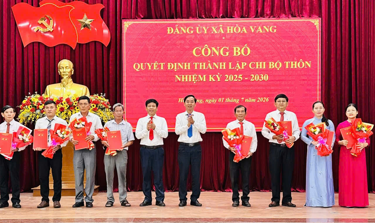 Hòa Vang kiện toàn tổ chức bộ máy tại 12 thôn sau sắp xếp
