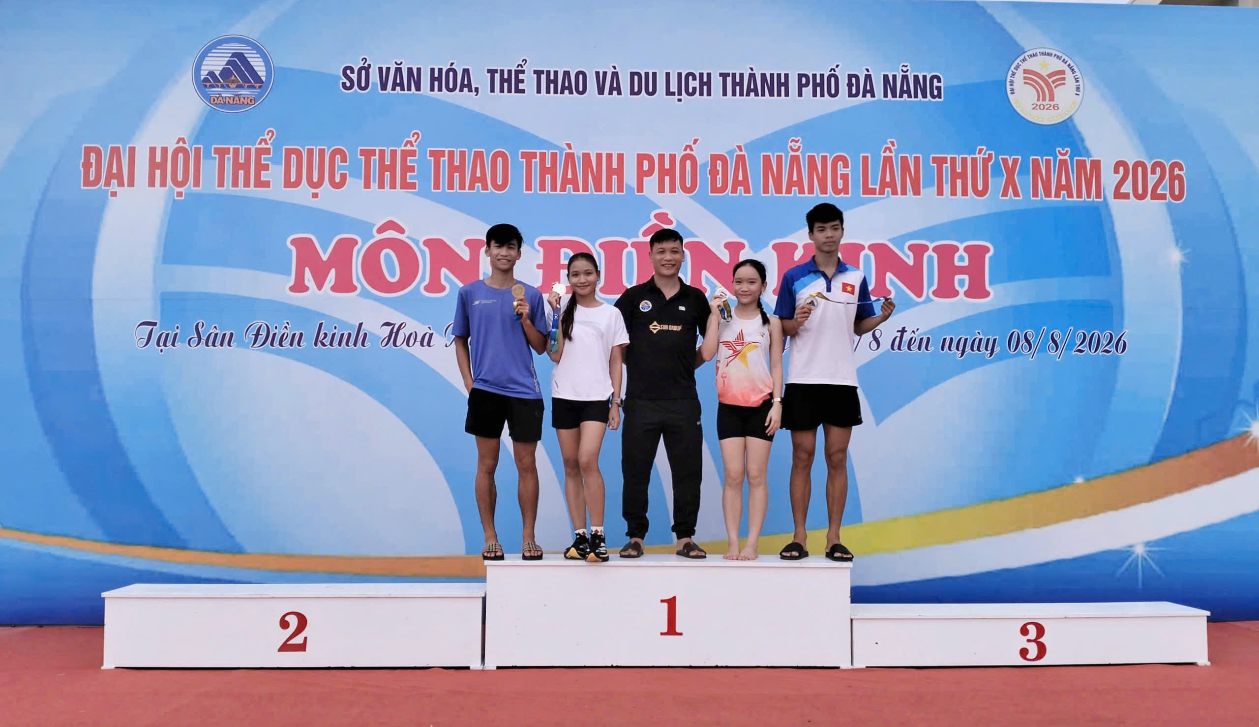 Đội tuyển Điền kinh Hòa Vang giành 5 huy chương tại Đại hội Thể thao thành phố Đà Nẵng lần thứ X