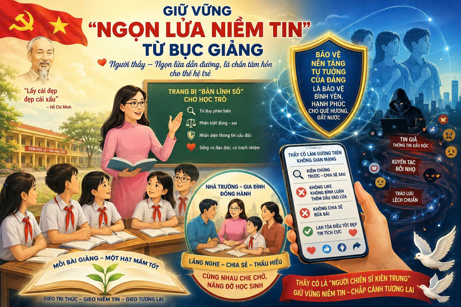 GIỮ VỮNG "NGỌN LỬA NIỀM TIN" TỪ BỤC GIẢNG