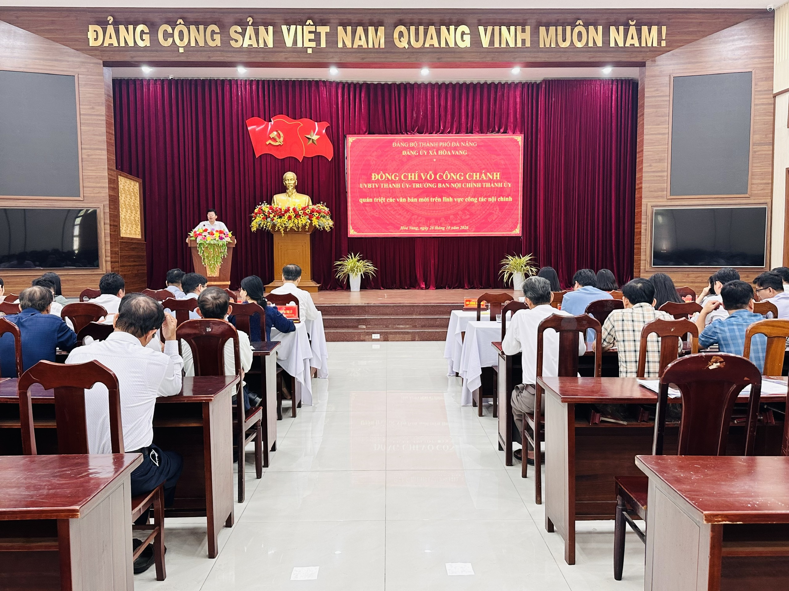 Hòa Vang: Quán triệt các văn bản mới về công tác nội chính, phòng, chống tham nhũng